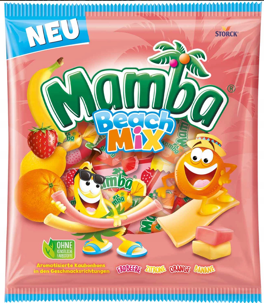 Mamba-Beach-Mix-160g-Owocowe-Gumy-Rozpuszczalne-STORCK-z-Niemiec-DE.jpeg Mamba Beach Mix 160g - obrazek 1