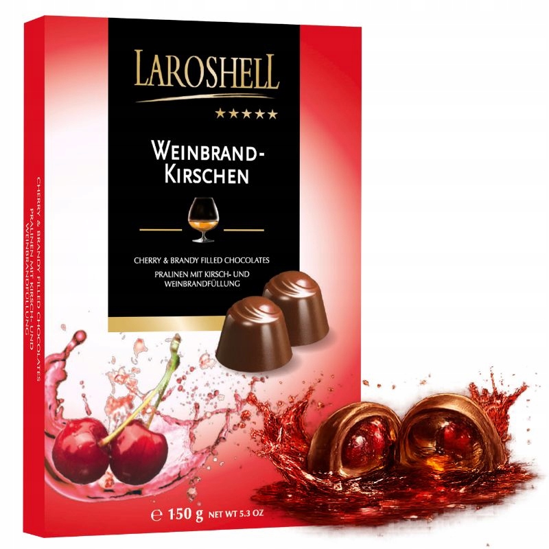 Praliny Laroshell Wiśnia & Brandy 150g