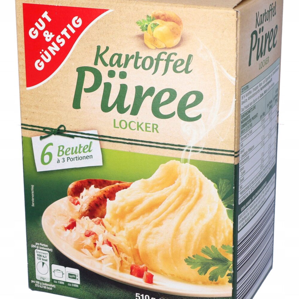 Puree ziemniaczane Gut&Gunstig 510 g 18 porcji z Niemiec - obrazek 3