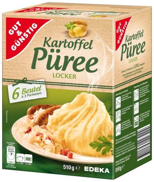 Puree ziemniaczane Gut&Gunstig 510 g 18 porcji z Niemiec