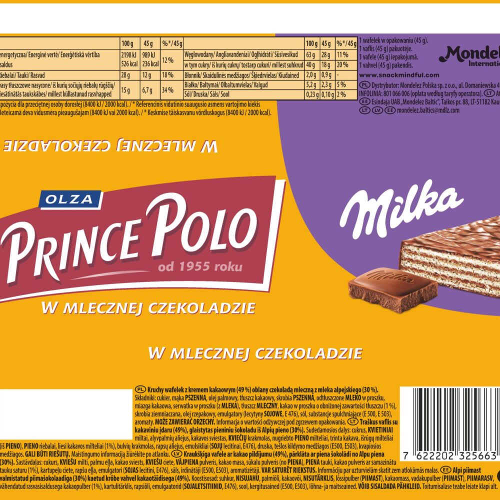 Prince Polo Milka 45 g - obrazek 4