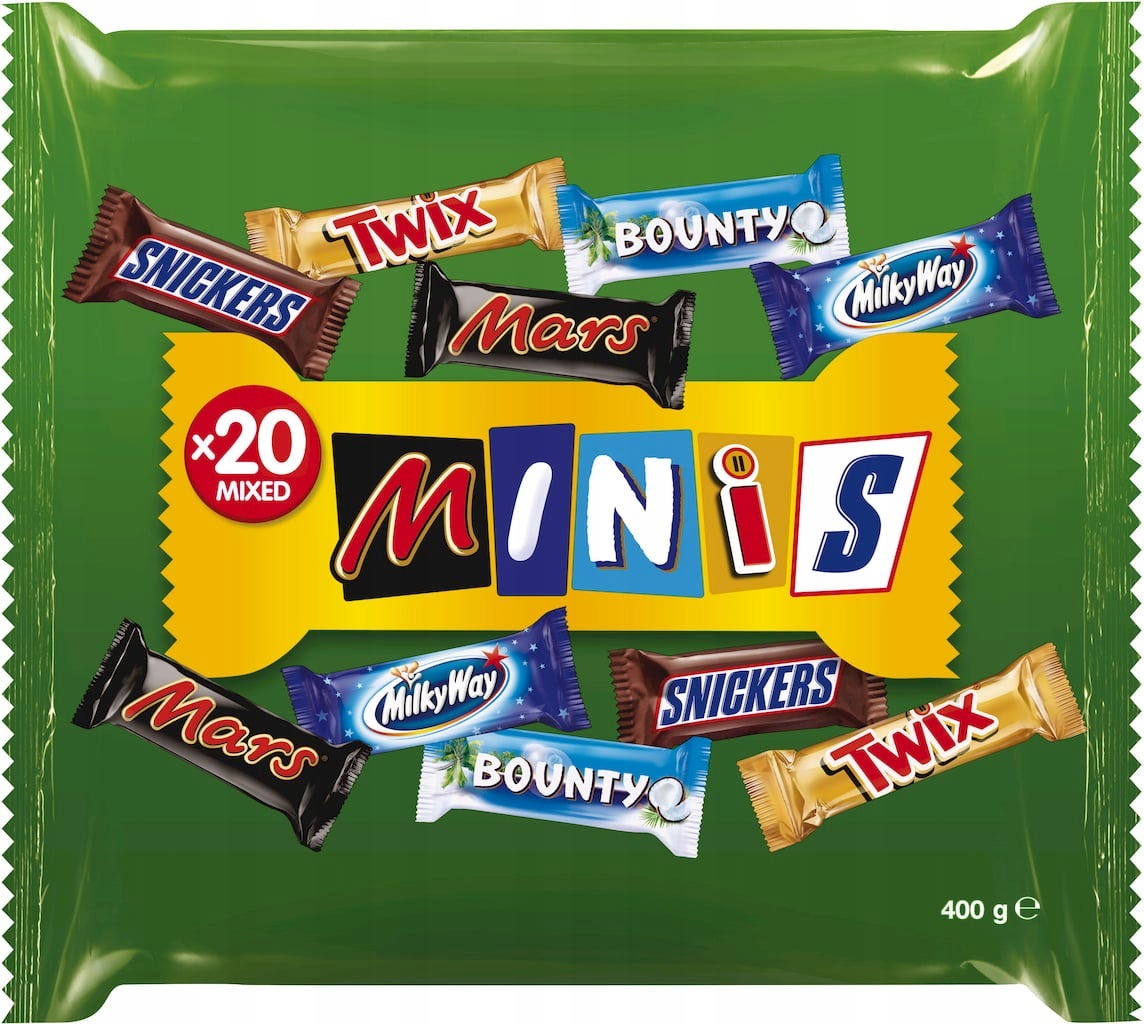 d8713c60451da931895dd4c30a31 Mars Minis Mix 400 g 20 szt - obrazek 1