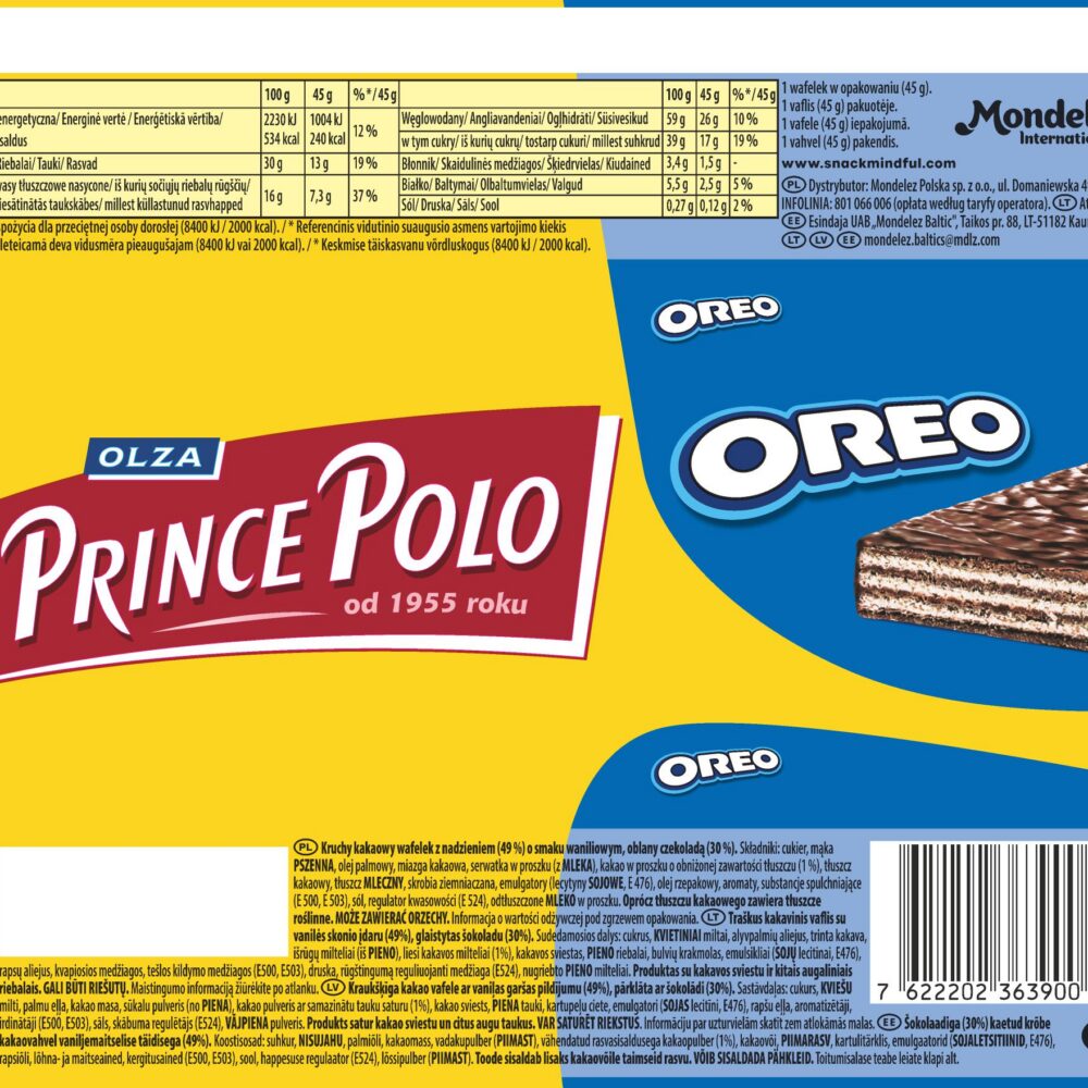 Prince Polo Oreo 45g - obrazek 3