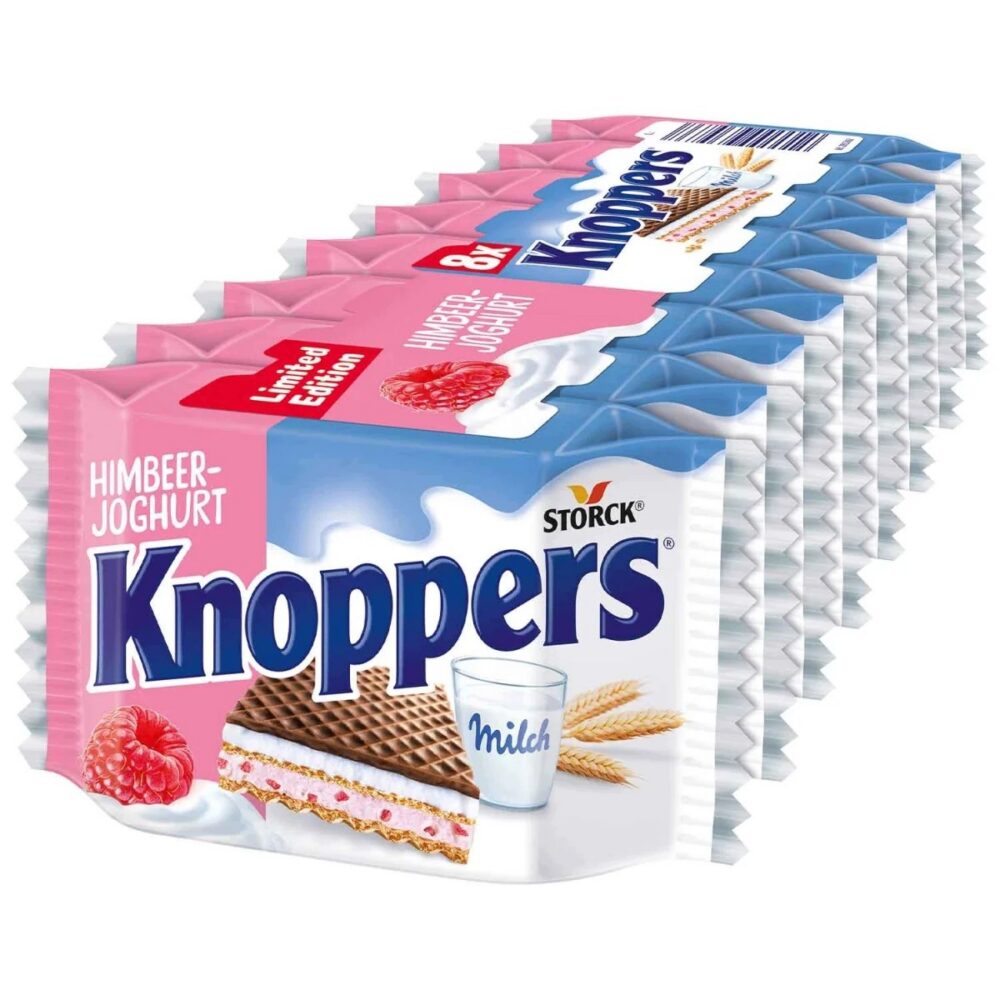 Knoppers 8 szt Jogurtowo Malinowe